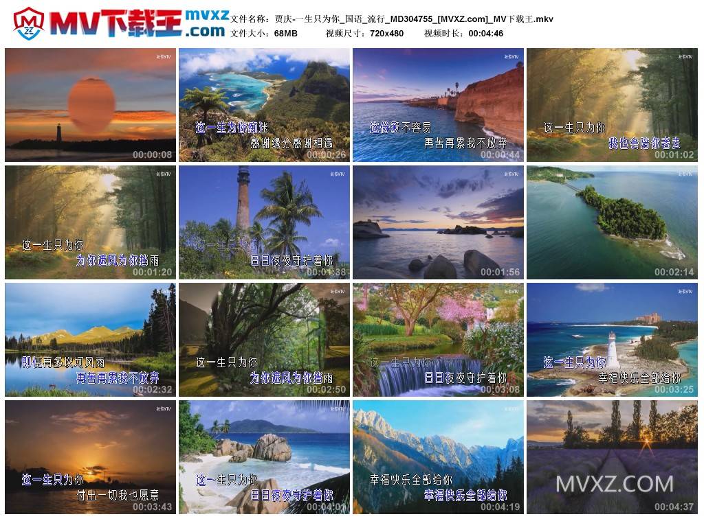 贾庆-一生只为你_国语_流行_MD304755